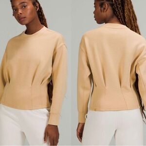 Lululemon Gather d To wise Crew Pullover Size 12 Pecan Tan